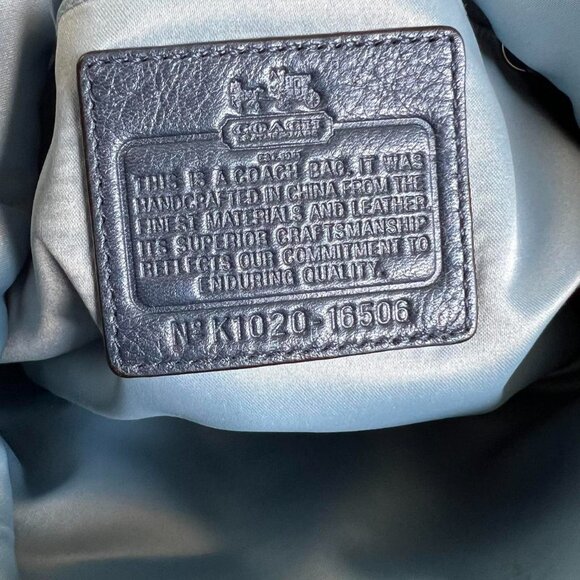 COACH Authentic Limited Edition Blue Snakeskin Leather Y2K Bag - Picture 6 of 6